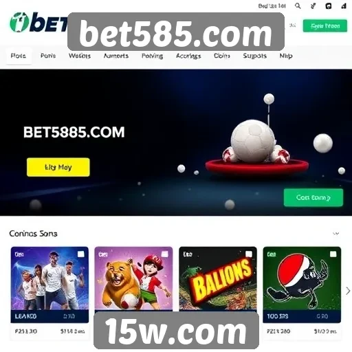 Opcões de jogos disponíveis no bet585.com